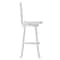 Flash Furniture Liesel Commercial Wooden Classic Ladderback Swivel Barstool w/Solid Wood Seat, Antique White Wash ES-UN-31WS-29-WH-GG - alternate 2